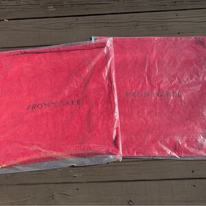 Frontgate Red Pillow Covers (2) - NWT